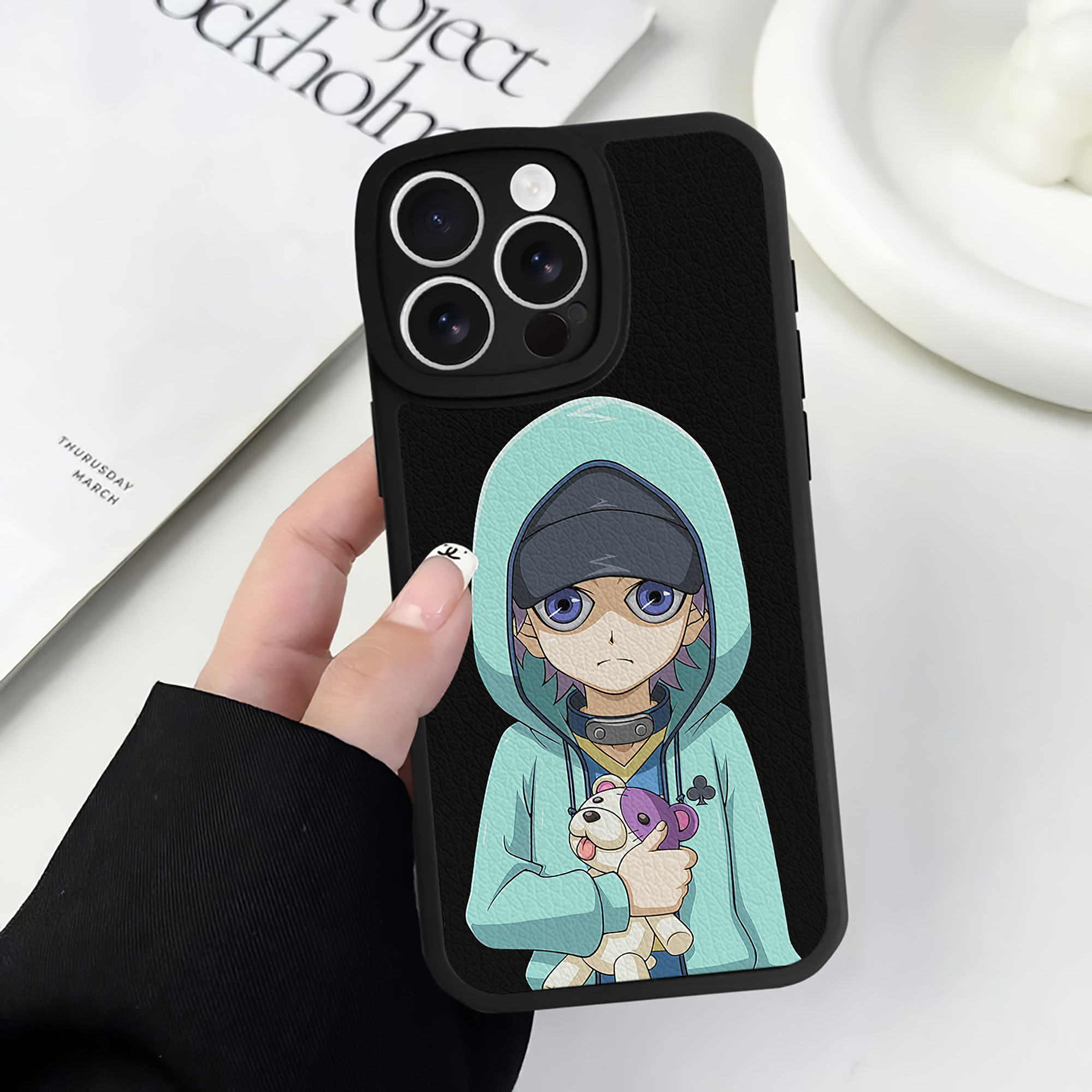 遊☆戯☆王 Yu-Gi-Oh! 【iPhone 16シリーズ対応】シリコンスマホケース（レザー調） 材質：シリコン